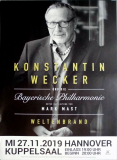 WECKER, KONSTANTIN - 2019 - In Concert - Weltenbrand Tour - Poster - Hannover