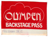 HAGEN, NINA - 1984 - Backstage Pass - In Concert - Tour - Lund/Schweden