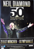 DIAMOND, NEIL - 2017 - Plakat - In Concert - World Tour - Poster - Mnchen