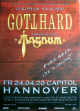 GOTTHARD - 2020 - Magnum - Live In Concert - Poster - Hannover