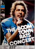 BOOMTOWN RATS - BOB GELDOF - 1981 - Konzertplakat - Tourposter - Essen