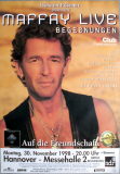 MAFFAY, PETER - 1998 - In Concert - Begegnungen Tour - Poster - Hannover b