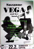 VEGA, SUZANNE - 1996 - Live In Concert - Nine Objects Tour - Poster - Hannover