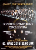 LONDON SYMPHONY ORCHESTRA - 2015 - In Concert - Noseda - Poster - Hamburg