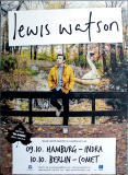 WATSON, LEWIS - 2014 - Live In Concert - The Morning Tour - Poster - Hamburg