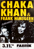 CHAKA KHAN - 1995 - Plakat - Concert - Funk Connection Tour - Poster - Hamburg