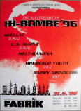HH BOMBE - 1996 - In Concert - Shellac - US Maple - Melt Banana - Poster - Hamburg