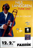LANDGREN, NILS - 1996 - Live In Concert - Funk Unit - Poster - Hamburg W3