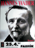 WADER, HANNES - 1997 - In Concert - Zehn Lieder Tour - Poster - Hamburg - W3