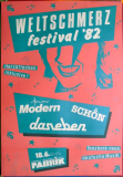WELTSCHMERZ FESTIVAL - 1982 - In Concert - Modern - Das Leben - Poster - Hamburg