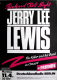 LEWIS, JERRY LEE - 1983 - Live In Concert - Rock N Roll ...Tour - Poster - Berlin