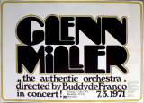 MILLER, GLENN - 1971 - Konzertplakat - In Concert - Tourposter - D�sseldorf