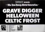 HELLOWEEN - 1986 - Live In Concert - Grave Digger - Celtic Frost - Poster