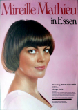 MATHIEU, MIREILLE - 1974 - In Concert - Und der Wind.. Tour - Poster - Essen