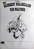 BLUBBERRY HELLBELLIES - 1988 - Waltons - Shootin N Steamin Tour - Poster