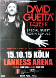 GUETTA, DAVID - 2015 - Plakat - In Concert - Listen Tour - Poster - Kln