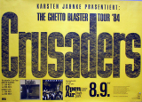 CRUSADERS - 1984 - Plakat - In Concert - Ghetto Blaster Tour - Poster - Hamburg