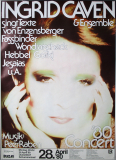 CAVEN, INGRID - 1980 - Plakat - In Concert Tour - Poster - Dsseldorf
