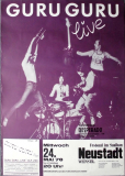 GURU GURU - 1978 - Plakat - In Concert - Krautrock - Tour - Poster - Neustadt