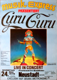 GURU GURU - 1978 - Plakat - In Concert - Krautrock - Tour - Poster - Neustadt - B