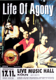 LIFE OF AGONY - 1997 - Live in Concert - Soul Searching Sun Tour - Poster - Kln