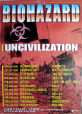 BIOHAZARD - 2002 - Plakat - In Concert - Uncivilization Tour - Poster