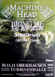 MACHINE HEAD - 2011 - Plakat - Concert - Eigth Plague Tour - Poster - Oberhausen