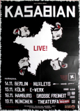 KASABIAN - 2011 - Plakat - In Concwert - Velociraptor Tour - Poster