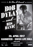 DYLAN, BOB - 2017 - Plakat - In Concert - Show in Concert Tour - Poster - Hannover