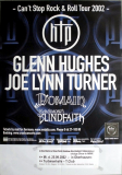 HUGHES, GLENN - DEEP PURPLE - 2002 - Joe Lynn Turner - Poster - Oberhausen