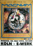 MAGNUM - 1994 - Plakat - In Concert - Rock Art Tour - Poster - Kln