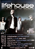 LIFEHOUSE - 2009 - Plakat - In Concert - Smoke & Mirrors Tour - Poster