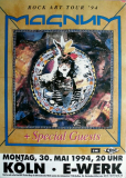 MAGNUM - 1994 - Plakat - In Concert - Rock Art Tour - Poster - Kln - B