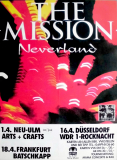 MISSION, THE - 1995 - Plakat - In Concert - Neverland Tour - Poster