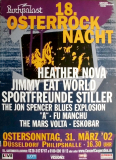 OSTERROCKNACHT - 2002 - Heather Nova - Jimmy Eat World - Poster - D�sseldorf