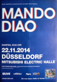 MANDO DIAO - 2014 - Plakat - In Concert - Aelita Tour - Poster - Dsseldorf