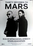 THIRTY SECONDS TO MARS - 2019 - Plakat - Concert - Poster - Mnchengladbach