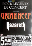 URIAH HEEP - 2012 - In Concert - Nazareth - Legends...Tour - Poster - Dormagen