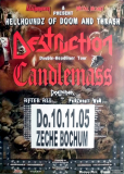 DESTRUCTION - 2005 - In Concert - Candlemass - Double.. Tour - Poster - Bochum