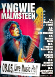 MALMSTEEN, YNGWIE - 2001 - In Concert - War To End... Tour - Poster - Kln