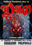 DIO - 1993 - Plakat - In Concert - Strange Highways Tour - Poster - Dsseldorf
