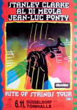 CLARKE, STANLEY - 1995 - Al Di Meola - Rite of the… Tour - Poster - D�sseldorf