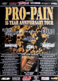 PRO-PAIN - 2007 - Plakat - In Concert - 15 Anniversary Tour - Poster
