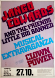EDWARDS, JANGO - 1979 - Konzerplakat - Clown Power - Tourposter - Wiesbaden