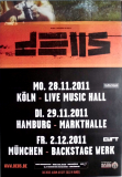 DEUS - 2011 - Plakat - In Concert - Keep You Close Tour - Poster