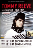 REEVE, TOMMY - 2007 - Plakat - Live In Concert - On my Mind Tour - Poster