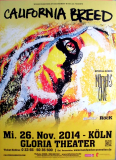 CALIFORNIA BREED - 2014 - Plakat - In Concert Tour - Poster - Kln