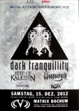 DARK TRANQUILLITY - 2012 - In Concert - Metal Attack.... Tour - Poster - Bochum