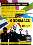 GODSMACK - 2012 - Plakat - In Concert - Live & Inspired Tour - Poster - Dortmund