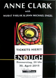 CLARK, ANNE - 2018 - Plakat - In Concert - Enough Tour - Poster - D�sseldorf
